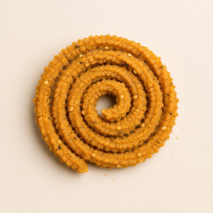 Bhajani Chakli, homemade by Phodni