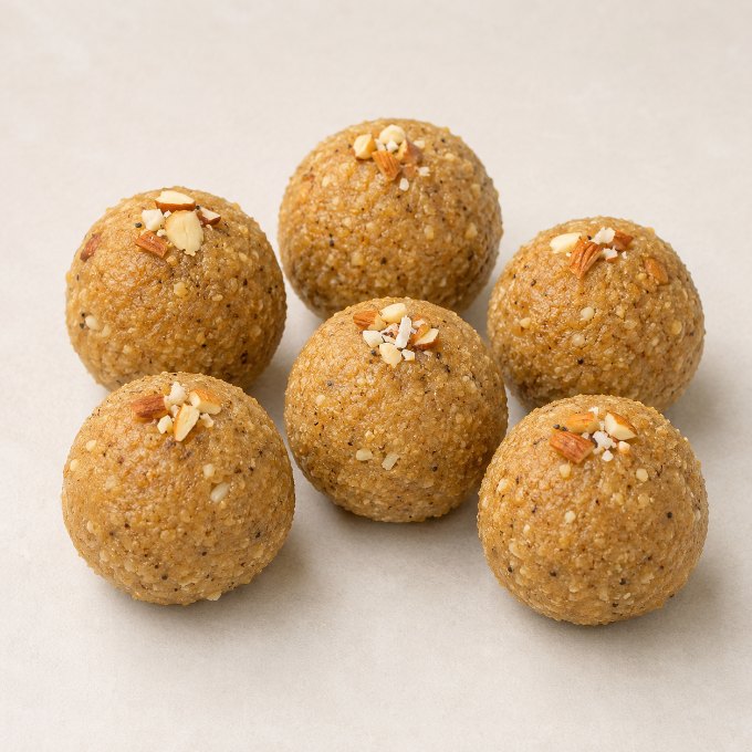 Churma Ladoo, homemade by Phodni