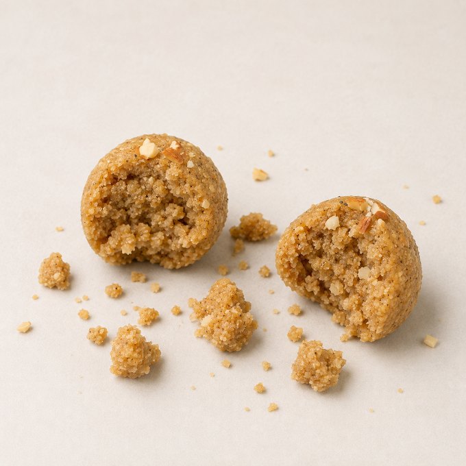 Churma Ladoo being eaten, frame 3