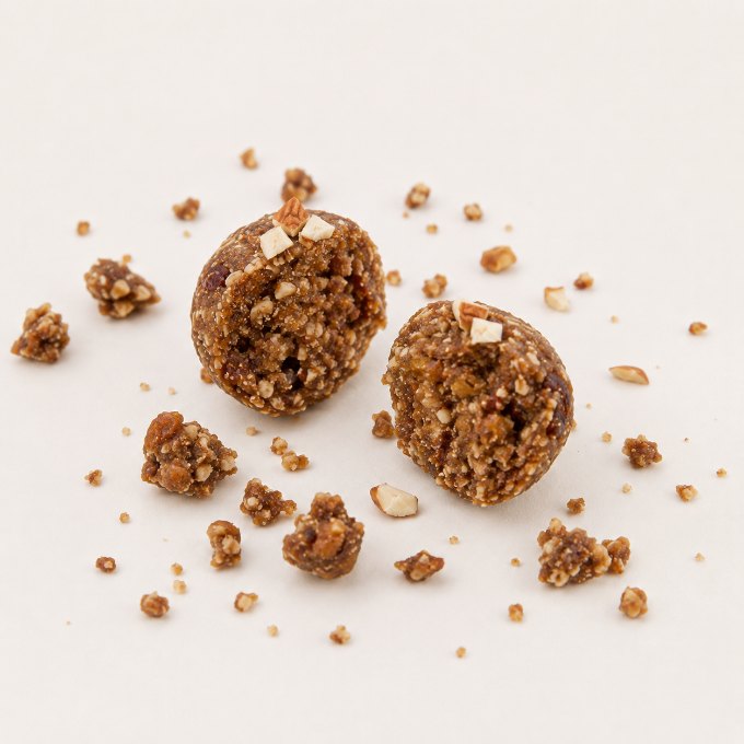 Dink Paushtik Ladoo being eaten, frame 3