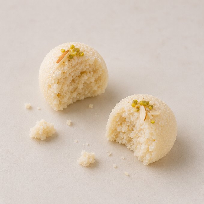 Rawa Ladoo being eaten, frame 2